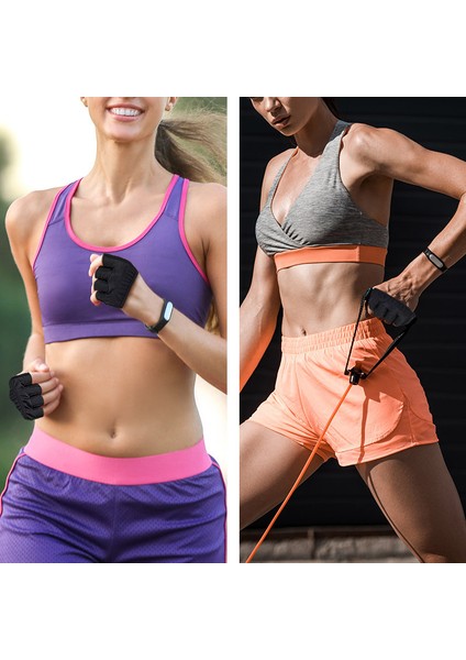 Siyah Stil L Boyutu Gym Fitness Yarım Parmak Eldiven Erkek Kadın Crossfit Egzersiz Ağırlık Kaldırma Vücut Geliştirme Halter Eğitim El Palm Koruyucu Kavrama (Yurt Dışından) fırsatları