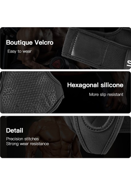 Siyah Stil Xl Boyutu 1 Çift Halter Eğitim Eldiven Spor Spor Vücut Geliştirme Jimnastik Spor Salonu El Bilek Palm Koruyucu Eldiven Erkekler Kadınlar Için (Yurt Dışından) modelleri