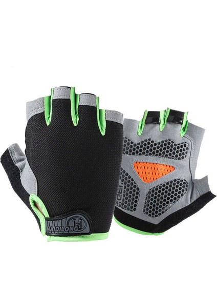 Yeşil Stil L Boyutu Moda Erkek Kadın Yarım Parmak Spor Eldiven Nefes Kaymaz Halter Dambıl Yatay Çubuk Eğitim Eldivenleri (Yurt Dışından) modelleri