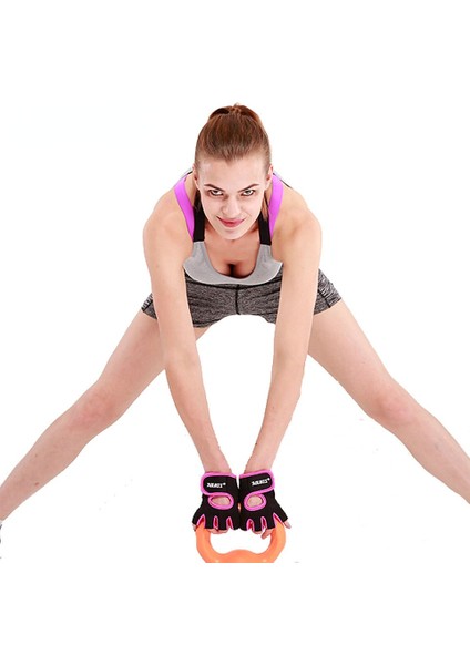 Gri Tarzı M Boyutu 1 Çift Erkek Kadın Spor Salonu Yarım Parmak Spor Fitness Egzersiz Eğitimi Bilek Eldiven Kaymaz Direnç Halter Eldiveni (Yurt Dışından) indirimleri