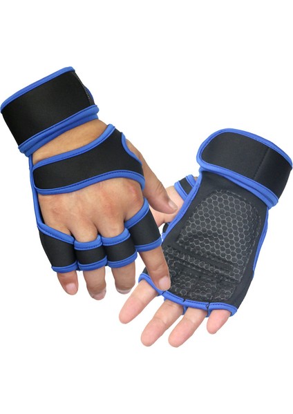 No.3 Tarzı M Boyutu Halter Eğitim Eldiven Erkekler Kadınlar Için Spor Spor Vücut Geliştirme Jimnastik Spor Salonu El Bilek Palm Koruyucu Eldiven (Yurt Dışından)