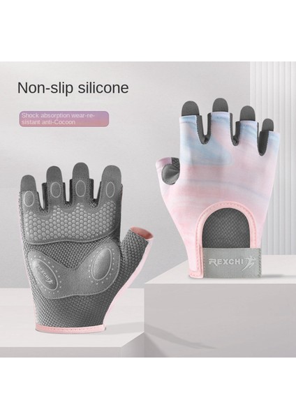 Gri Tarzı L Boyutu 1 Çift Spor Eldiven Kadınlar Için Yarım Parmak Spor Ağırlık Kaldırma Vücut Geliştirme Eğitimi Spor Egzersiz Kaymaz Bisiklet Eldiven F04 (Yurt Dışından) fırsatları