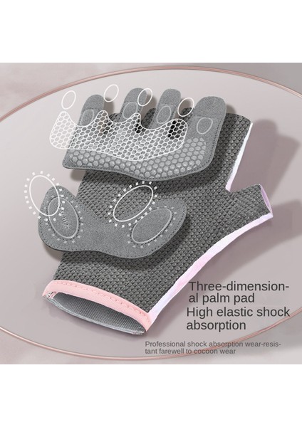 Gri Tarzı L Boyutu 1 Çift Spor Eldiven Kadınlar Için Yarım Parmak Spor Ağırlık Kaldırma Vücut Geliştirme Eğitimi Spor Egzersiz Kaymaz Bisiklet Eldiven F04 (Yurt Dışından) indirimleri