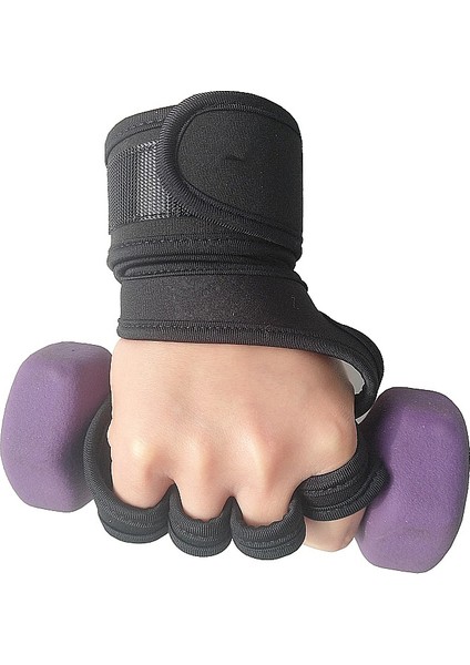 Kırmızı Stil L Boyutu Erkek Kadın Halter Eğitim Eldiven Spor Dambıl Halter Crossfit Vücut Geliştirme Jimnastik Spor Salonu El Bilek Palm Koruyucu (Yurt Dışından) modelleri