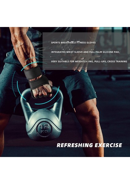 Siyah Stil L Boyutu Ağırlık Kaldırma Spor Eldiveni Bilek Sararlı Silikon Jel Tam Palm Koruma Spor Salonu Egzersiz Eldiveni Güç Kaldırma Ekipmanları (Yurt Dışından) modelleri