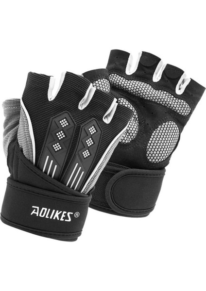 Beyaz Stil L Boyutu Gobygo 1 Çift Spor Eldiven Dambıl Halter Spor Salonu Fitness Egzersiz Vücut Geliştirme Crossfit Ağırlık Kaldırma Eğitim Eldivenleri Erkekler (Yurt Dışından)