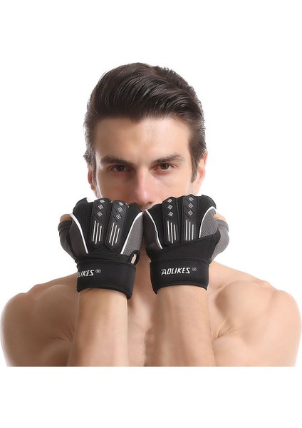 Beyaz Stil L Boyutu Gobygo 1 Çift Spor Eldiven Dambıl Halter Spor Salonu Fitness Egzersiz Vücut Geliştirme Crossfit Ağırlık Kaldırma Eğitim Eldivenleri Erkekler (Yurt Dışından) indirimleri