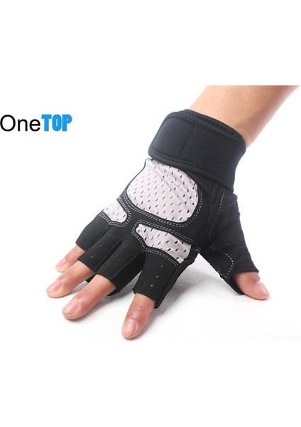 Siyah Stil S Boyutu Bisiklet Eldiveni Spor Salonu Eldiveni Yarım Parmak Nefes Kaymaz Jel Pedi Vücut Geliştirme Eğitimi Dambıl Parmaksız Eldiven (Yurt Dışından) fırsatları