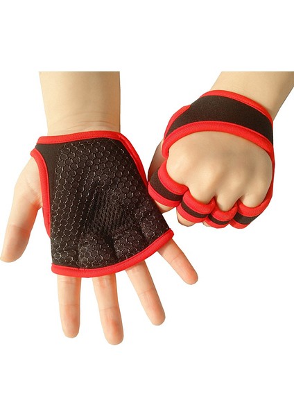 C1 Stili L Boyutu Erkek Spor Eldiven Halter Vücut Geliştirme Eğitimi Spor Parmaksız Eldiven Yarım Parmak Bisiklet Eldiveni Kaymaz Bilek Desteği (Yurt Dışından)