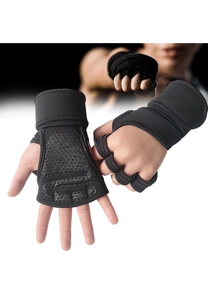C1 Stili L Boyutu Erkek Spor Eldiven Halter Vücut Geliştirme Eğitimi Spor Parmaksız Eldiven Yarım Parmak Bisiklet Eldiveni Kaymaz Bilek Desteği (Yurt Dışından) fiyatları