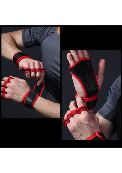 C1 Stili L Boyutu Erkek Spor Eldiven Halter Vücut Geliştirme Eğitimi Spor Parmaksız Eldiven Yarım Parmak Bisiklet Eldiveni Kaymaz Bilek Desteği (Yurt Dışından) indirimleri