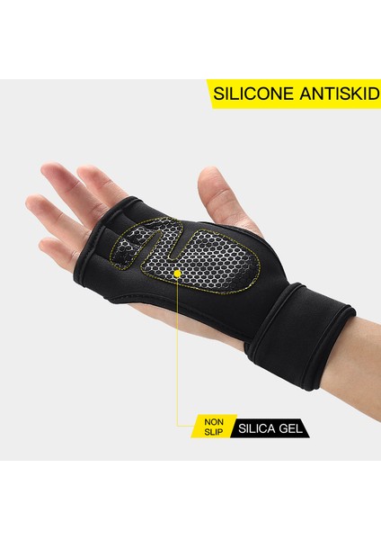 Kırmızı Stil M Boyutu Erkek ve Kadın Açık Hava Sporları Kapalı Spor Halter Kaymaz Binme Deadlift Yarım Parmak Eldiven (Yurt Dışından) indirimleri