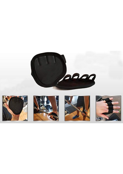 Mor Tarzı Unisex Anti Patinaj Ağırlık Çapraz Eğitim Eldiven Kaldırma Palmiye Dambıl Sapları Pedleri Spor Salonu Egzersiz Fitness Spor El Koruyucusu (Yurt Dışından)