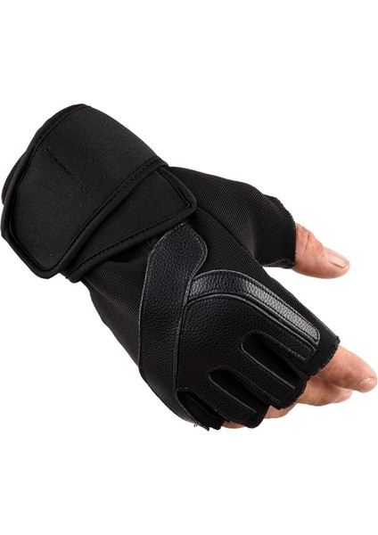 Siyah Stil 1 Çift Ağırlık Kaldırma Eğitim Eldivenleri Yarım Parmak Eldiven Fitness Spor Vücut Geliştirme Jimnastik Sapları Spor Salonu Avuç Içi Koruyucu Eldiven (Yurt Dışından) fiyatları