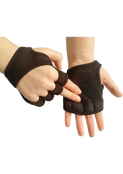 C2 Tarzı Xl Boyutu Erkek Spor Eldiven Halter Vücut Geliştirme Eğitimi Spor Parmaksız Eldiven Yarım Parmak Bisiklet Eldiveni Kaymaz Bilek Desteği (Yurt Dışından)