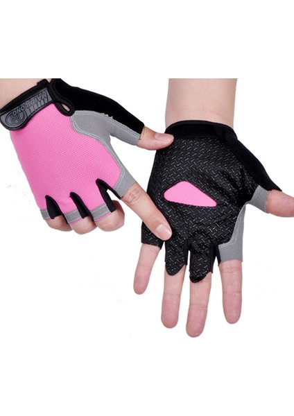 Pembe Tarzı L Boyutu Halter Fitness Eğitimi Kaymaz Palm Koruyucu Nefes Parmaksız Bisiklet Bisiklet Bisiklet Eldiveni Erkek Kadın Spor Eldiven (Yurt Dışından)