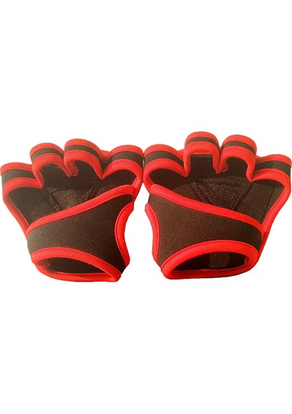 Kırmızı Stil L Boyutu Erkek Kadın Yumuşak Silikon Spor Nasır Önlemek Ağırlık Kaldırma Vücut Geliştirme Spor Salonu Kaymaz Eğitim Spor Eldiven Koruyucu (Yurt Dışından)