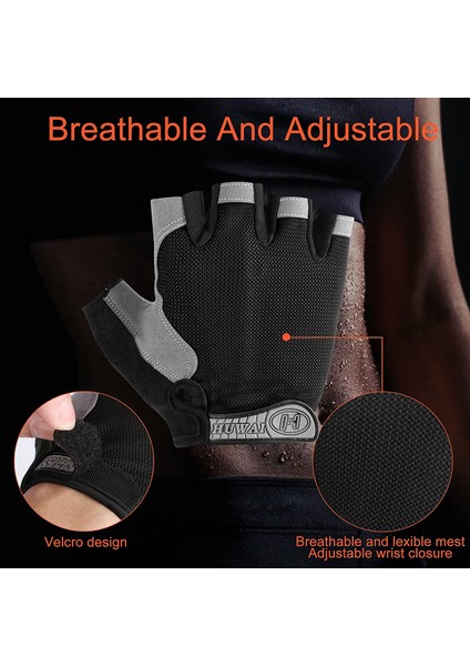Gri Tarzı Xl Boyutu Halter Fitness Eğitimi Kaymaz Palm Koruyucu Nefes Parmaksız Bisiklet Bisiklet Bisiklet Eldiveni Erkek Kadın Spor Eldiven (Yurt Dışından) fırsatları