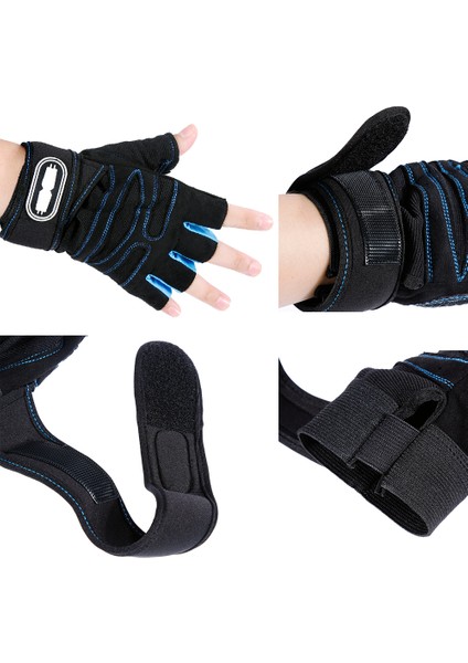 Turuncu Tarzı L Boyutu Bisiklet Eldiveni Kaymaz Anti-Ter Erkek Kadın Yarım Parmak Eldiven Nefes Anti-Şok Spor Eldiven Bisiklet Bisiklet Eldiveni (Yurt Dışından) indirimleri