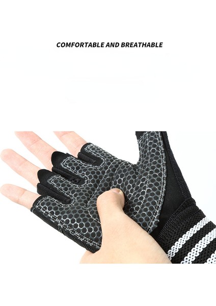 Siyah Stil Xl Boyutu Ağır Egzersiz Fitness Salonu Eğitimi Fitness Egzersiz Eldivenleri Için Bilek Desteği ile Halter Eldivenleri (Yurt Dışından) modelleri