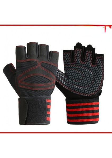 Siyah Stil Xl Boyutu Ağır Egzersiz Fitness Salonu Eğitimi Fitness Egzersiz Eldivenleri Için Bilek Desteği ile Halter Eldivenleri (Yurt Dışından) fırsatları