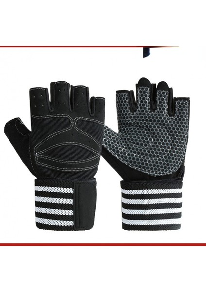 Siyah Stil Xl Boyutu Ağır Egzersiz Fitness Salonu Eğitimi Fitness Egzersiz Eldivenleri Için Bilek Desteği ile Halter Eldivenleri (Yurt Dışından) indirimleri