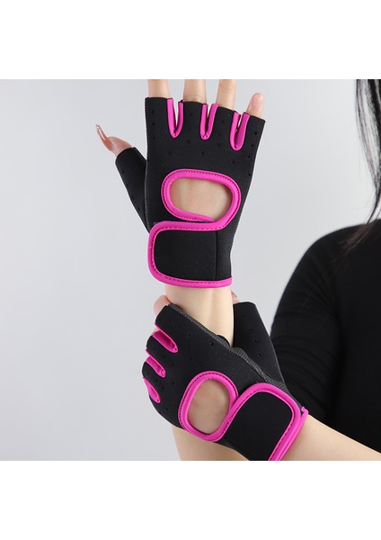 G Tarzı L Boyutu Halter Eğitimi Kaymaz Eldiven Dambıl Spor Spor Nefes Şok Emici Yarım Parmak Eldiven Erkekler ve Kadınlar Için (Yurt Dışından)