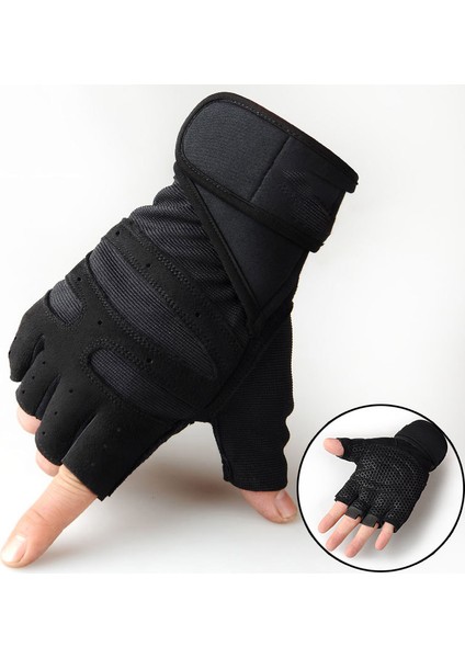 Beyaz Stil M Boyutu Spor Salonu Eldivenleri Ağır Spor Egzersiz Ağırlık Kaldırma Eldivenleri Vücut Geliştirme Eğitimi Spor Spor Yarım Parmak Eldiven Unisex Için (Yurt Dışından) indirimleri