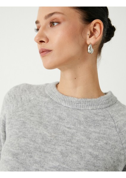 Basic Triko Kazak Uzun Kollu Yumuşak Dokulu