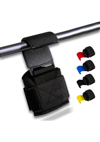 Kırmızı Stil 1 Adet Ağırlık Kaldırma Kancası Sapları Yastıklı Bileklik ile El Çubuğu Powerlifting Eldivenleri Ağır Hizmet Tipi Pull-Up Kancaları Spor Salonu Eğitim Kayışı (Yurt Dışından) modelleri