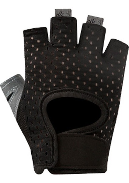 Siyah Stil L Boyutu Yarım Parmak Halter Eldiveni Nefes Alabilir Kaymaz Avuç Içi Aşınmaya Dayanıklı Dambıl Ekipmanları Yatay Çubuk Spor Eldivenleri (Yurt Dışından)
