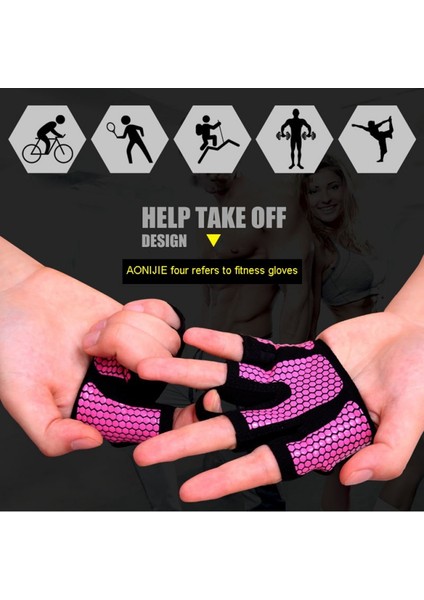 Ey Stil M Boyutu 1 Çift Kaymaz Ağırlık Kaldırma Bina Eğitim Eldivenleri Spor Salonu Eğitim Wrap Sapları Spor Eğitimi Silikon Eldiven (Yurt Dışından) indirimleri