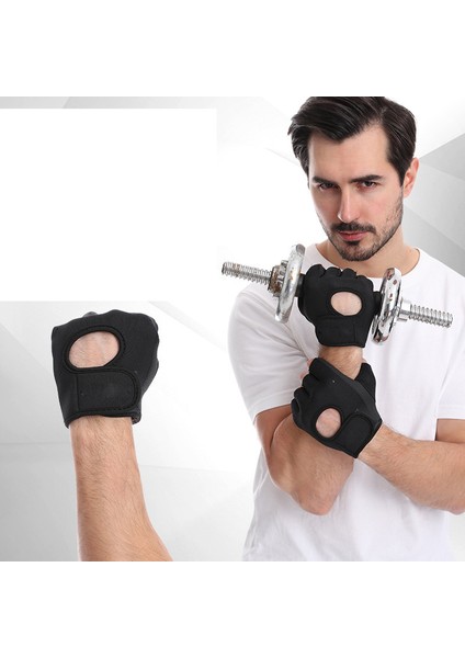 Bir Stil S Boyutu Halter Eğitimi Kaymaz Eldiven Dambıl Spor Spor Nefes Şok Emici Yarım Parmak Eldiven Erkekler ve Kadınlar Için (Yurt Dışından) fiyatları