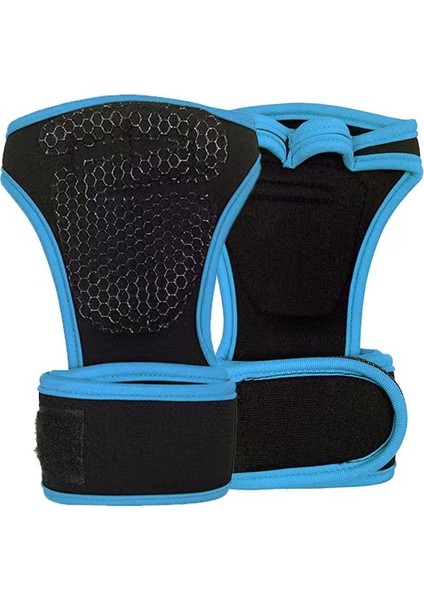 Mavi Stil M Boyutu Ağırlık Kaldırma Eldiveni Kaldırma Palmiye Sapları Pedleri Egzersiz Vücut Geliştirme Eğitimi Spor Eldiven Egzersiz Dambıl Bilek Sarma Erkek Kadın (Yurt Dışından)