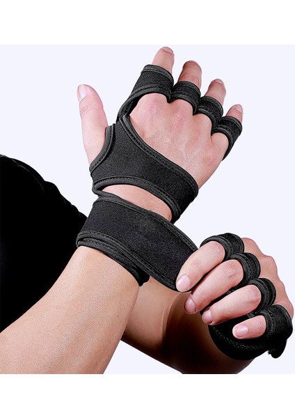 Kırmızı Stil Xl Boyutu Spor Halter Koruyucu Eldiven Yeni Profesyonel Spor Bileklik Eğitim Basınçlı Genişletilmiş Bandaj Eldiven (Yurt Dışından) fırsatları