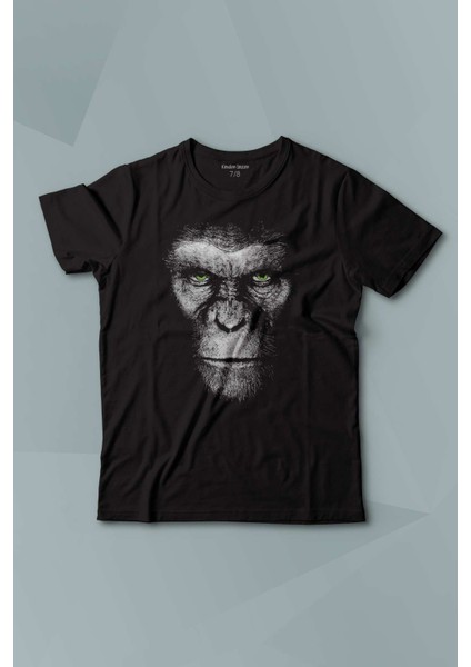 Maymunlar Cehennemi Caesar War Planet Apes Baskılı Çocuk Tişört Kısa Kollu