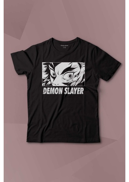 Demon Slayer Anime Baskılı Çocuk Tişört Kısa Kollu
