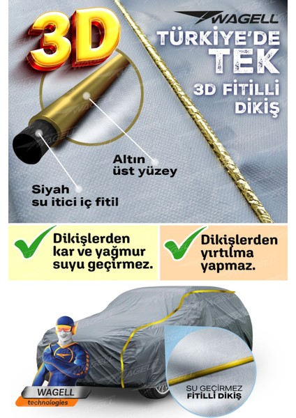 Tekno Trust Universal Hatchback Araçlar ile Uyumlu Lüks X300 Pro Araba Brandası Miflonlu Branda Oto Çadır Örtü fiyatları