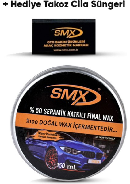 Tekno Trust Final Wax 150 ml + Hediye Takoz Cila Süngeri