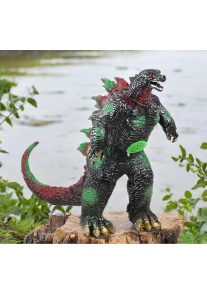 Gerçekçi Görünümlü Özel Dokulu Godzilla Vs. Kong Giant Godzilla Ejderha Figür Oyuncak 35 Cm. Model A