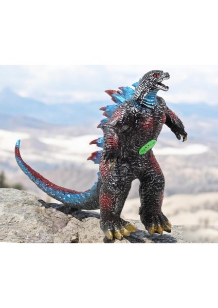 Gerçekçi Görünümlü Özel Dokulu Godzilla Vs. Kong Giant Godzilla Ejderha Figür Oyuncak 35 Cm. Model B