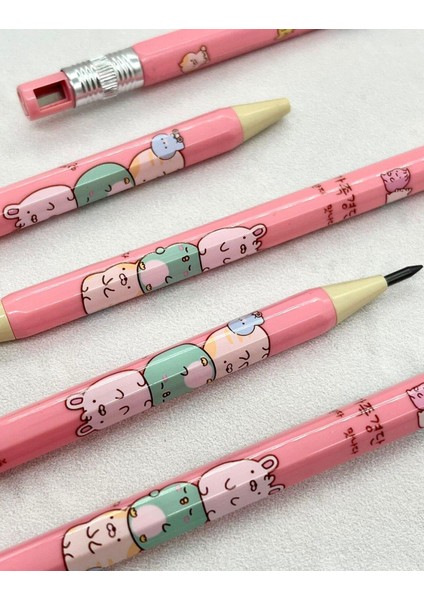 Pembe Sumikko Gurashı Kalemtraşlı 0,5 Kalın Uçlu Kurşun Kalem
