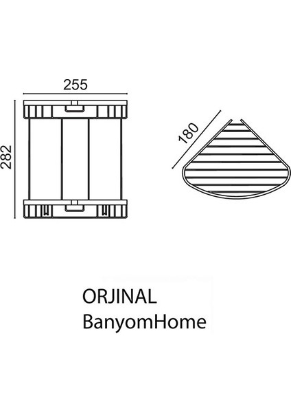 Paslanmaz Pirinç Zerrin 2’li 18X18 cm Şampuanlık Banyo Rafı Süngerlik modelleri