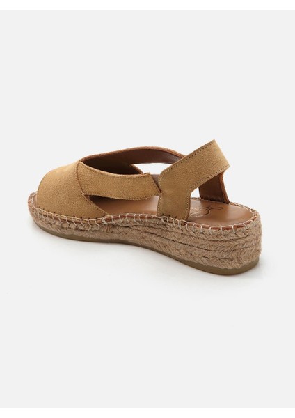 Dilere Koyu Kum Kadın Espadril Sandalet modelleri