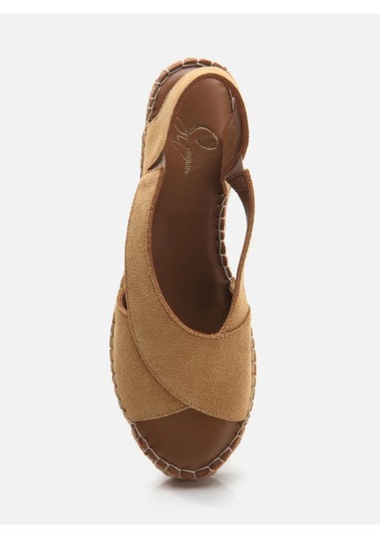 Dilere Koyu Kum Kadın Espadril Sandalet fırsatları