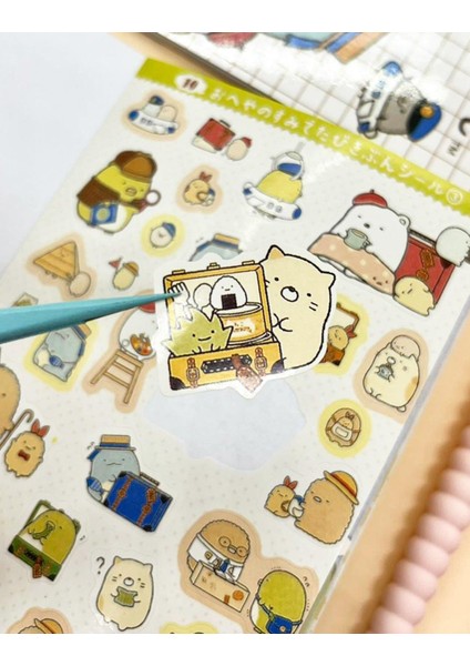 Mavi Defter Sumikko Gurashi  Sticker /  Bullet Journal / Defter Süsleme / Çıkartma