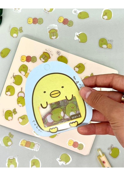 Sevimli Sumikko Gurashi Sticker Mavi Paket -Çıkartma -Bullet Journal-Defter Süsleme