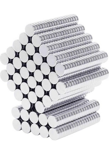 100 Adet 5X6MM Yuvarlak Güçlü Neodyum Mıknatıs - Neodim Magnet Çap 5mm , Kalınlık 6mm indirimleri