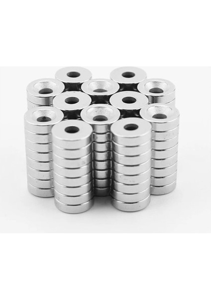 Havşa Delikli Çok Güçlü Neodyum Mıknatıs Magnet 10X3 mm -D8/D4MM Delik Çapı fiyatları