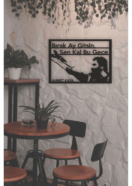 Ahmet Kaya Bırak Ay Gitsin Sen Kal Bu Gece Mdf Tablo